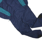 COLUMBIA Mens Blue & Green Dungarees Regular Fit Polyester Blend L W40 L30