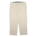 DICKIES Mens Polyester Blend Beige Regular Fit Straight Leg Trousers W36 L28