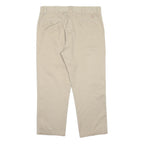 DICKIES Mens Polyester Blend Beige Regular Fit Straight Leg Trousers W36 L28
