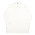 MANAGER STYLE Mens White Shirt M Classic Long Sleeve Cotton Blend Button Closure