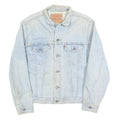 LEVI'S Mens Blue Cotton Denim Jacket M Button Closure Classic Fit Casual