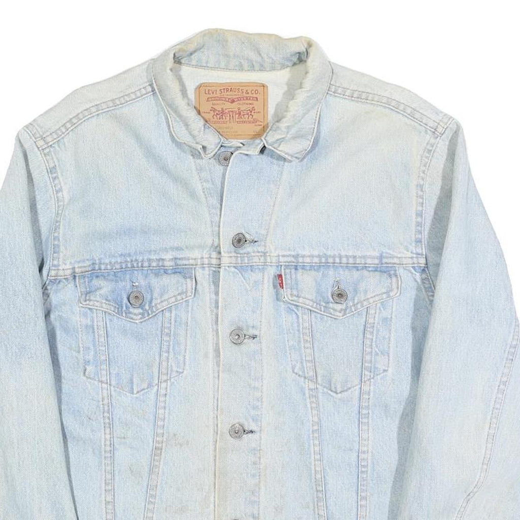 LEVI'S Mens Blue Cotton Denim Jacket M Button Closure Classic Fit Casual