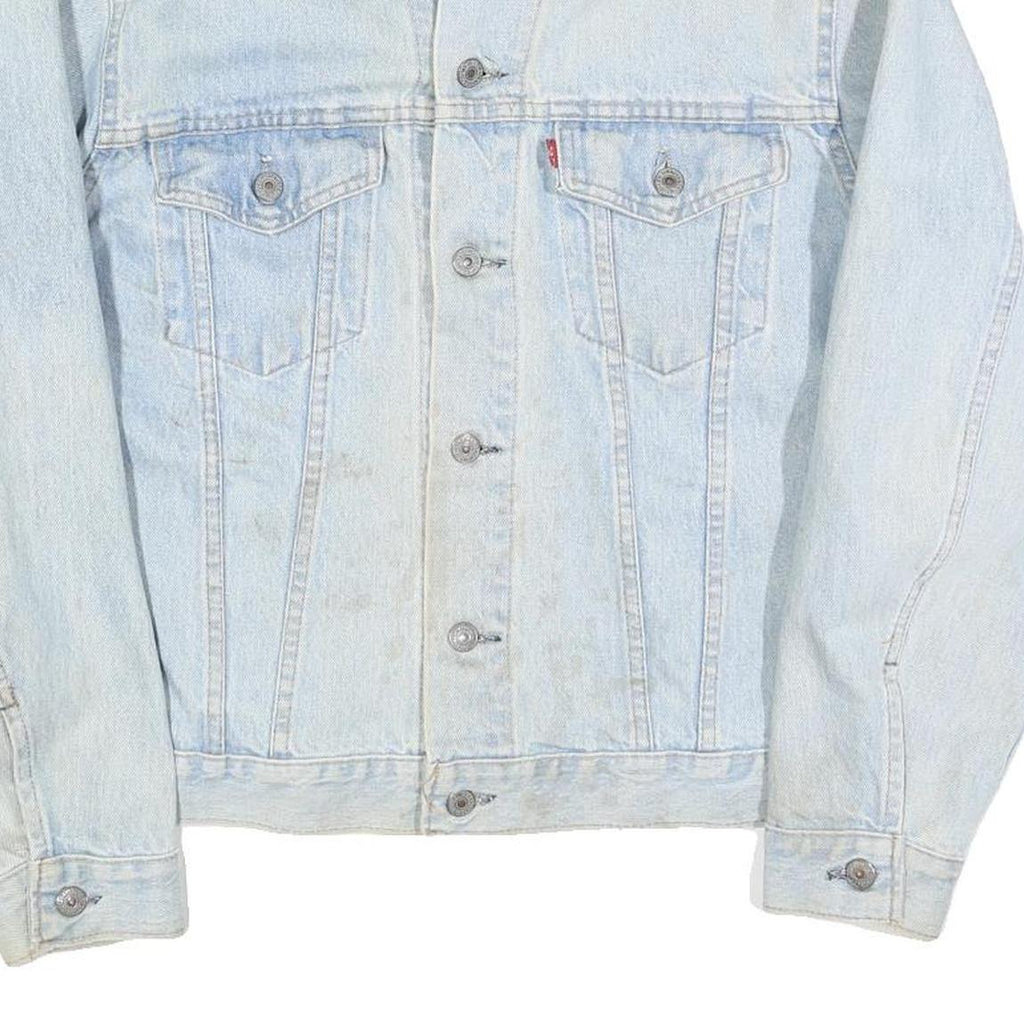 LEVI'S Mens Blue Cotton Denim Jacket M Button Closure Classic Fit Casual