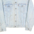 LEVI'S Mens Blue Cotton Denim Jacket M Button Closure Classic Fit Casual