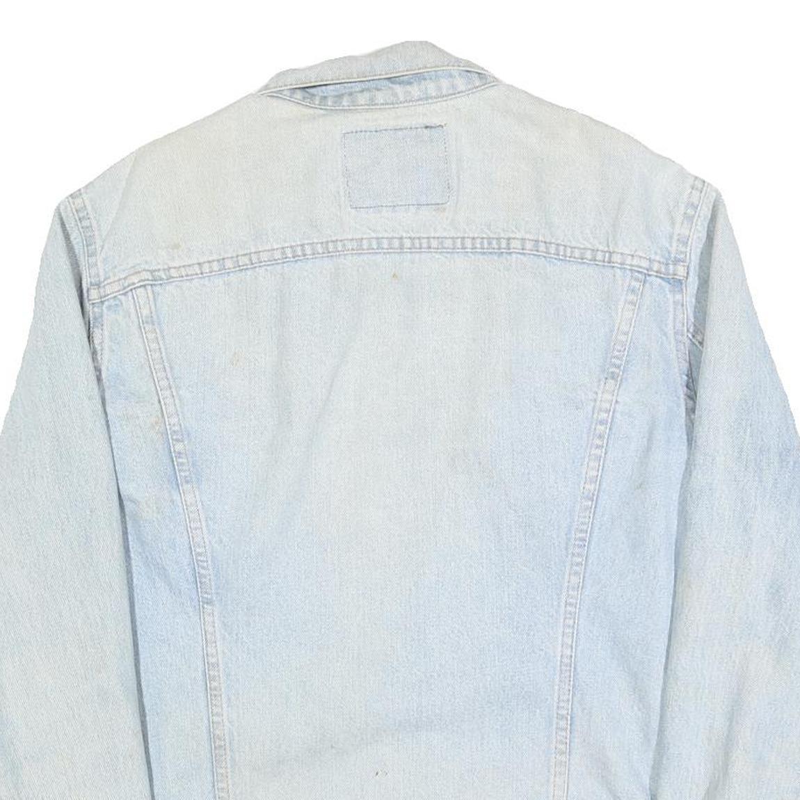 LEVI'S Mens Blue Cotton Denim Jacket M Button Closure Classic Fit Casual