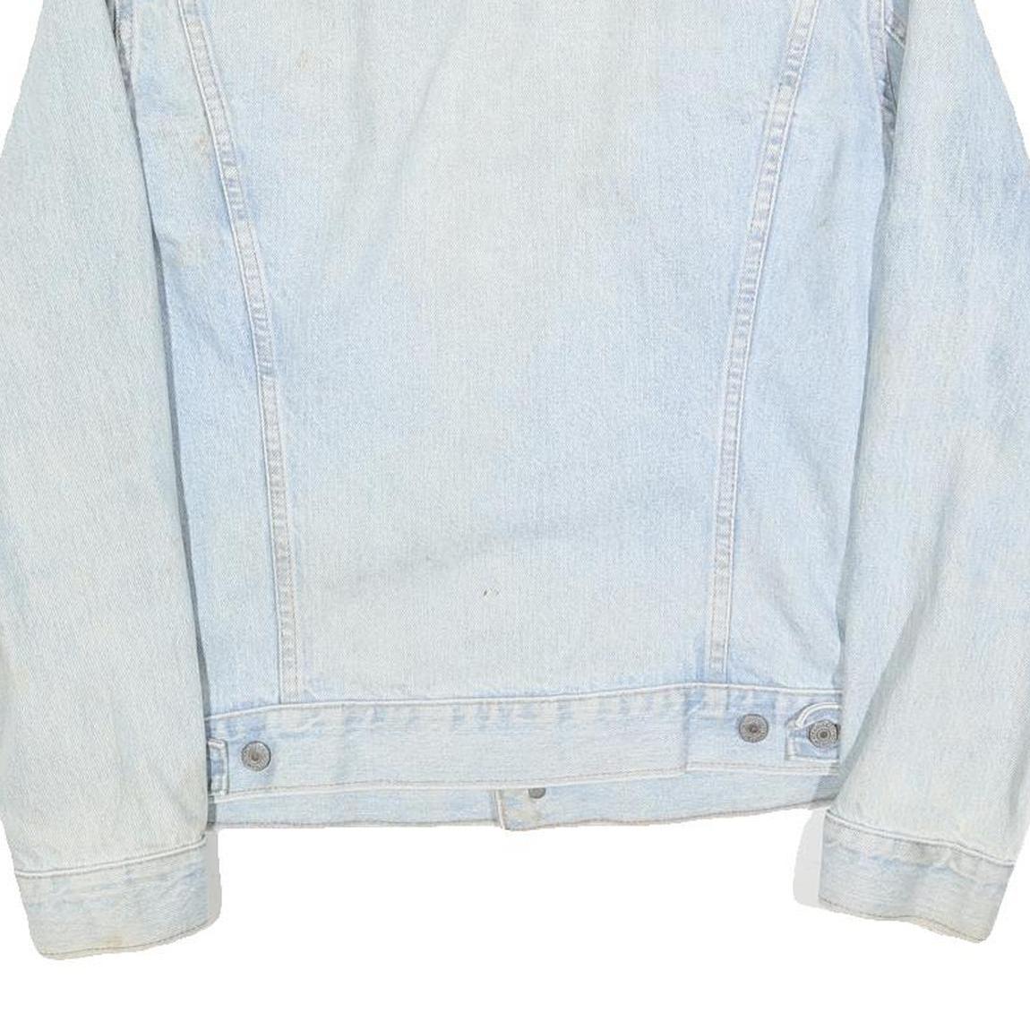 LEVI'S Mens Blue Cotton Denim Jacket M Button Closure Classic Fit Casual