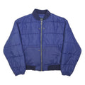 UNITED COLORS OF BENETTON Mens Blue Bomber Jacket S Polyamide Plain Zip Closure