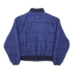 UNITED COLORS OF BENETTON Mens Blue Bomber Jacket S Polyamide Plain Zip Closure