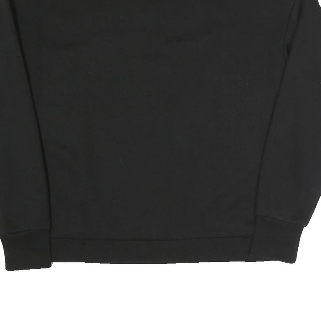 FILA Womens Black Sweatshirt Crew Neck S Cotton Blend Pullover Casual Top