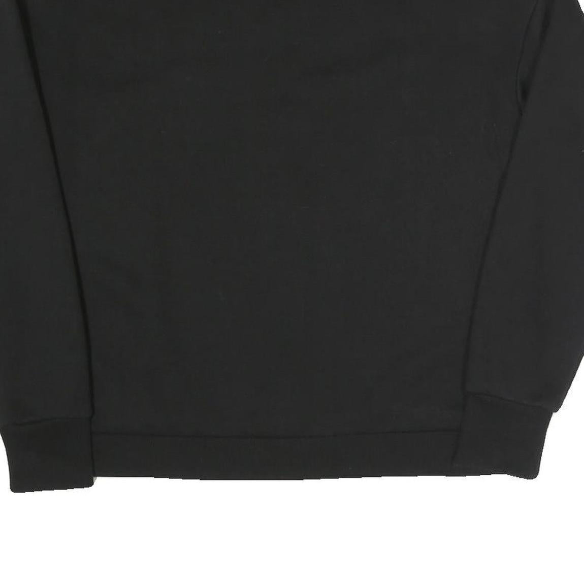 FILA Womens Black Sweatshirt Crew Neck S Cotton Blend Pullover Casual Top