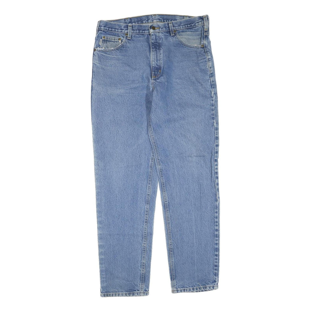 CARHARTT Mens Jeans Blue Regular Straight Denim Medium W36 L34 Casual Workwear