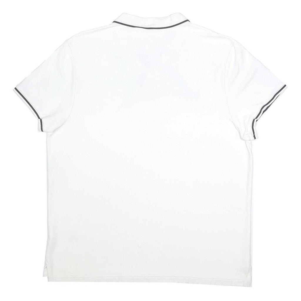 NIKE Mens White Short Sleeve Plain 2XL Classic Cotton Polo Shirt