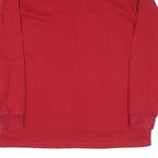 POLO RALPH LAUREN Mens Red & White US-67 Polo Long Sleeve Plain L Cotton Shirt