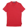 POLO RALPH LAUREN Mens Red Short Sleeve Plain S Classic Cotton Blend Polo Shirt