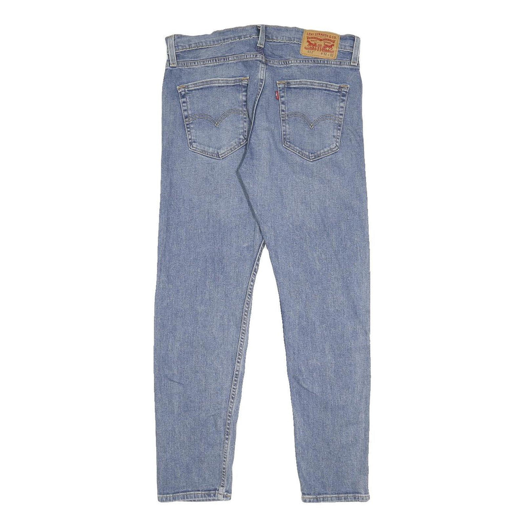 LEVI'S 512 Mens Slim Jeans Blue Denim Light W32 L32 Classic Cotton Blend