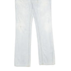 TRUE RELIGION Mens Jeans Light Blue Relaxed Straight Denim Rinse W30 L34 Stylish