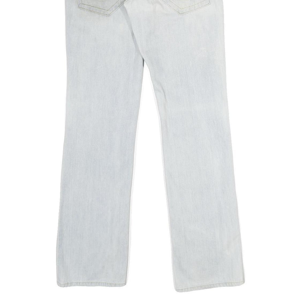 TRUE RELIGION Mens Jeans Light Blue Relaxed Straight Denim Rinse W30 L34 Stylish