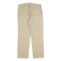CARHARTT Mens Jeans Beige Regular Straight Denim W33 L30 Workwear Durable Zip