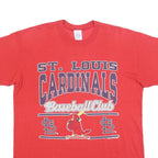 LOGO 7 Mens Red St Louis Cardinals Baseball Club Graphic T-Shirt XL Short Sleeve