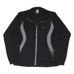 NIKE SHOX Mens Black Polyester Blend Zip Jacket M Sportswear Track Style