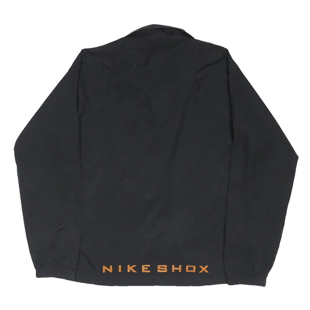 NIKE SHOX Mens Black Polyester Blend Zip Jacket M Sportswear Track Style