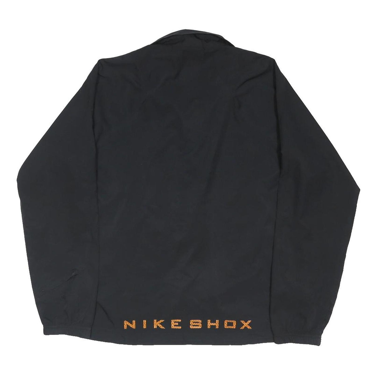 NIKE SHOX Mens Black Polyester Blend Zip Jacket M Sportswear Track Style