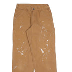 DAKOTA Mens Cotton Blend Beige Regular Fit Straight Leg Trousers W30 L32