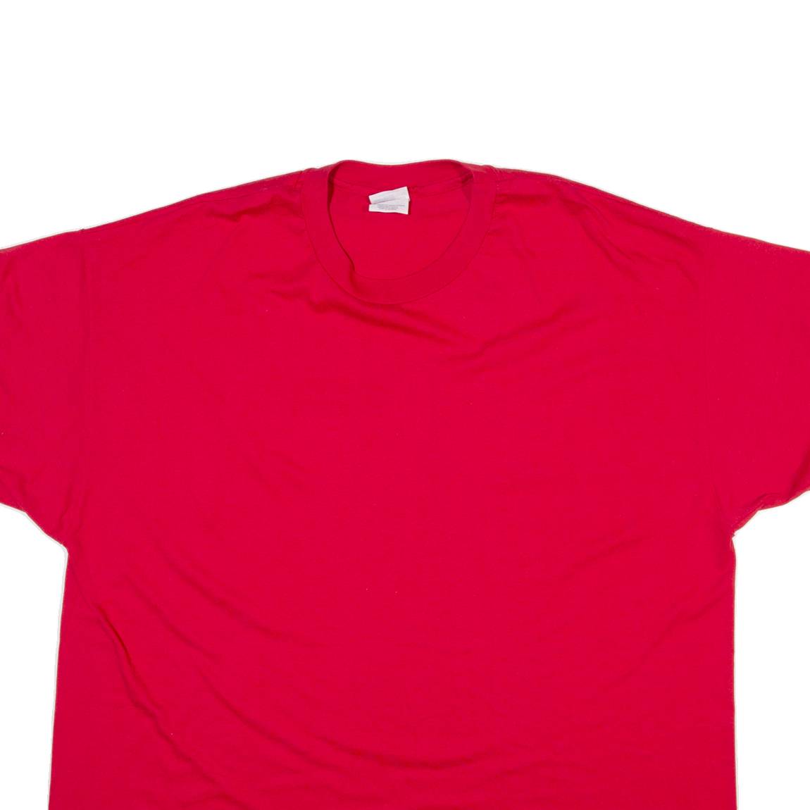HANES Mens T-Shirt Red 2XL