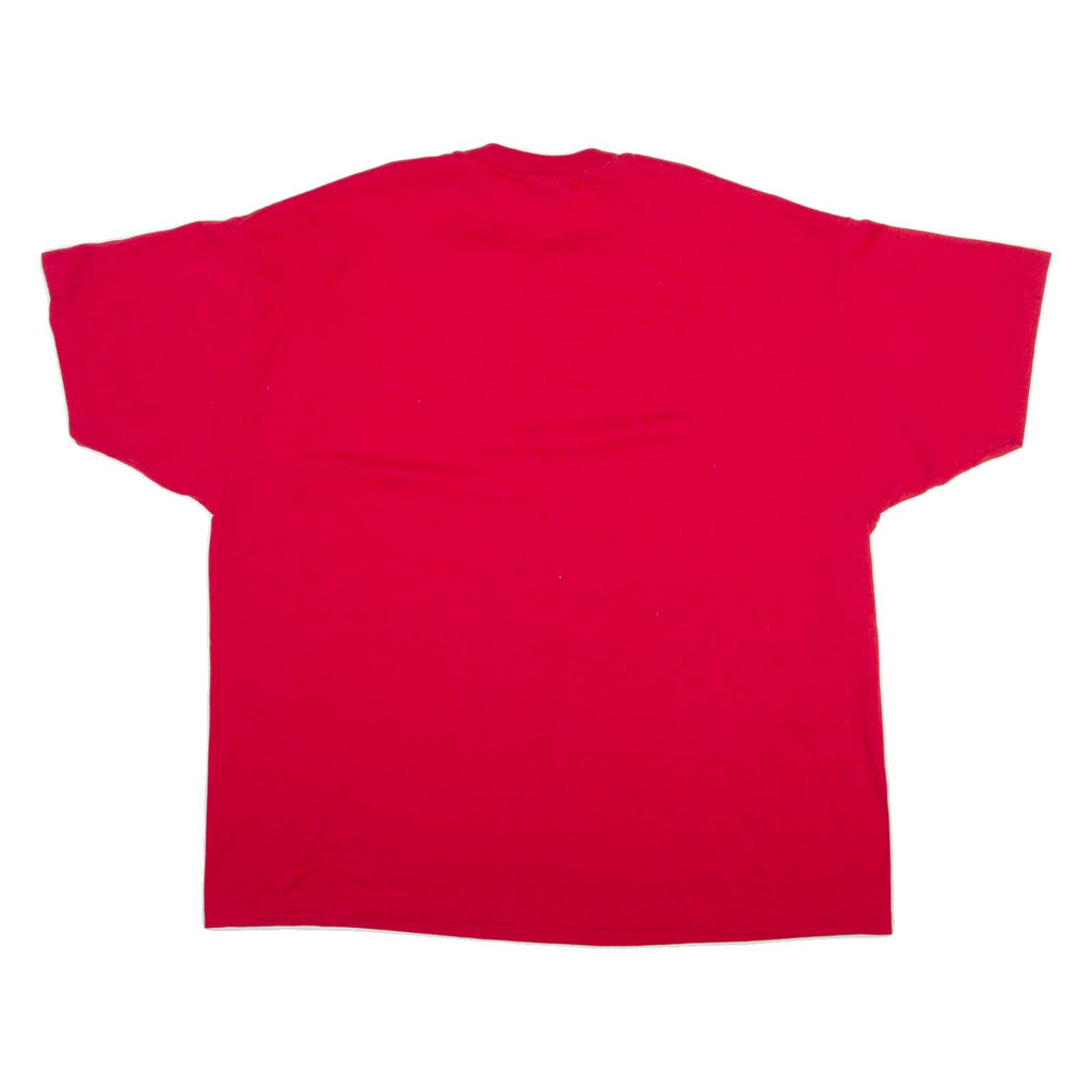 HANES Mens T-Shirt Red 2XL