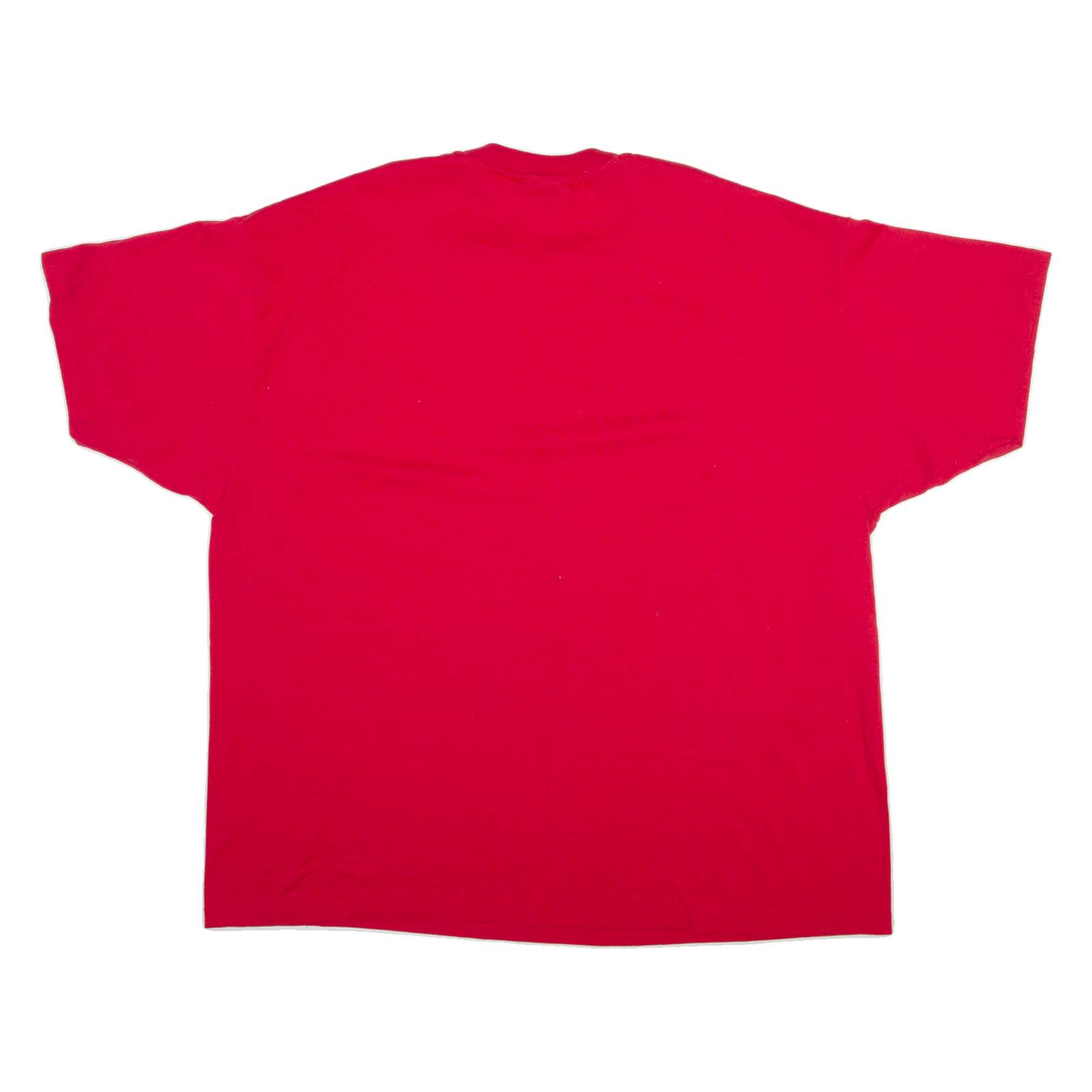 HANES Mens T-Shirt Red 2XL