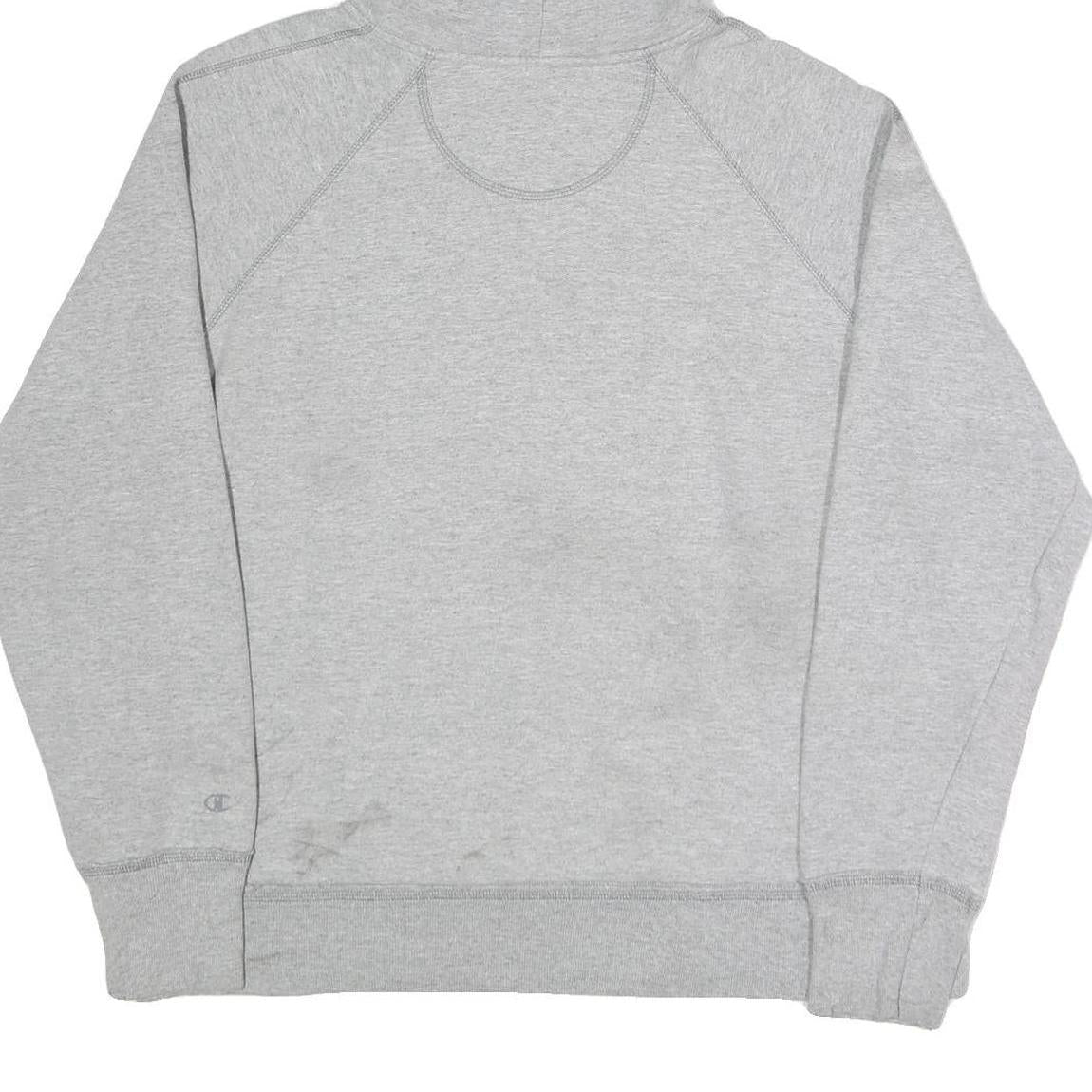 CHAMPION Mens Grey Pullover Hoodie XL Cotton Blend Casual Comfort Sweatshirt