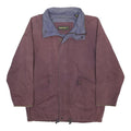 TIMBERLAND Mens Purple Cotton Zip Jacket M Casual Wear Outdoor
