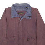 TIMBERLAND Mens Purple Cotton Zip Jacket M Casual Wear Outdoor