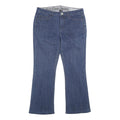CALVIN KLEIN JEANS Womens Blue Relaxed Bootcut Denim W32 L29 Logo Detail
