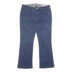 CALVIN KLEIN JEANS Womens Blue Relaxed Bootcut Denim W32 L29 Logo Detail