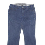 CALVIN KLEIN JEANS Womens Blue Relaxed Bootcut Denim W32 L29 Logo Detail