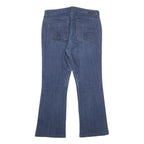 CALVIN KLEIN JEANS Womens Blue Relaxed Bootcut Denim W32 L29 Logo Detail