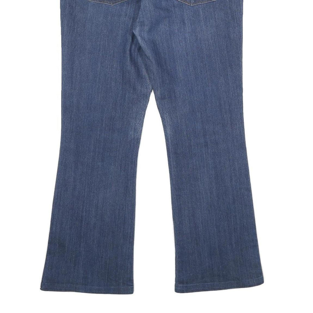 CALVIN KLEIN JEANS Womens Blue Relaxed Bootcut Denim W32 L29 Logo Detail