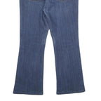CALVIN KLEIN JEANS Womens Blue Relaxed Bootcut Denim W32 L29 Logo Detail