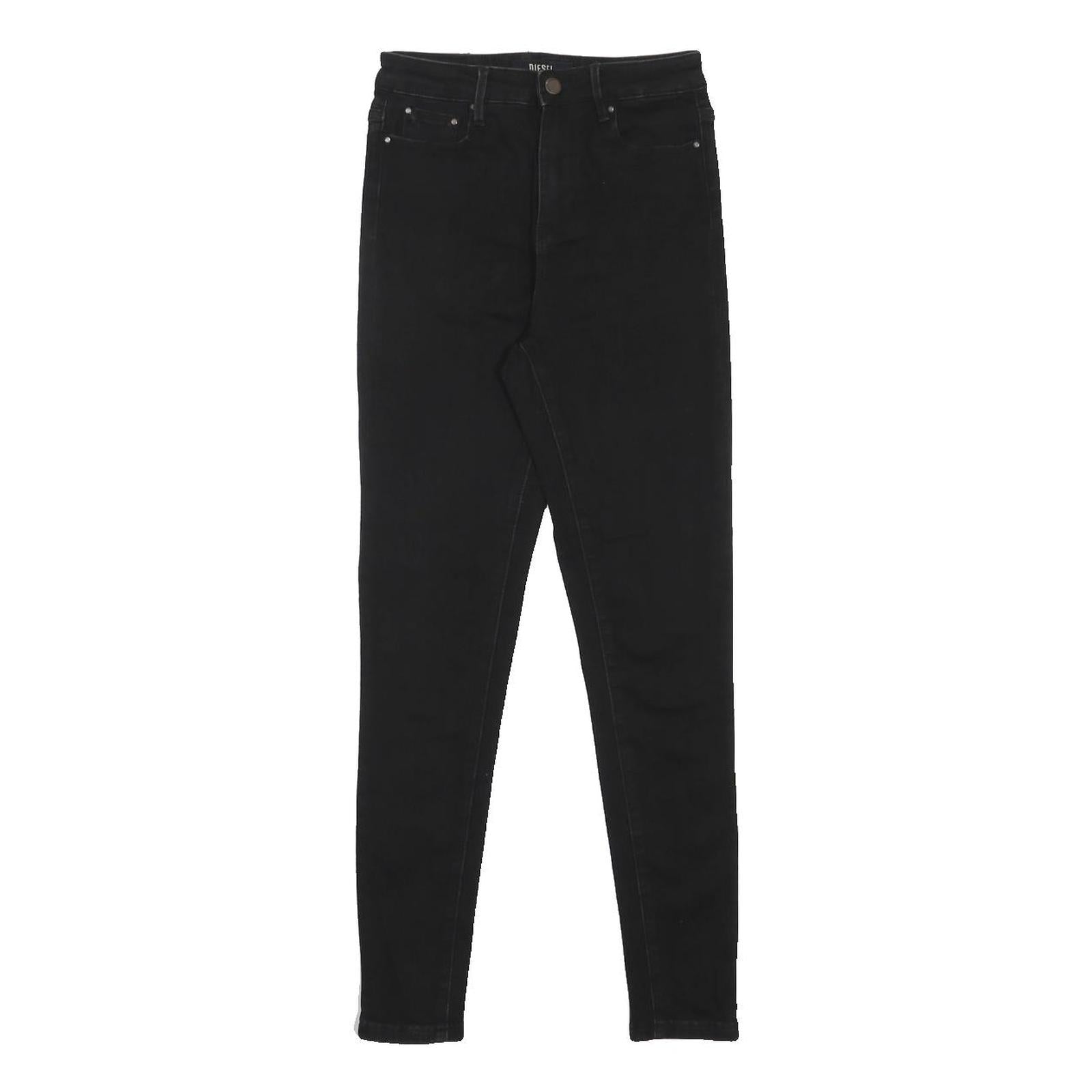 DIESEL Womens Jeans Black Slim Skinny Denim W26 L30 Stylish Casual