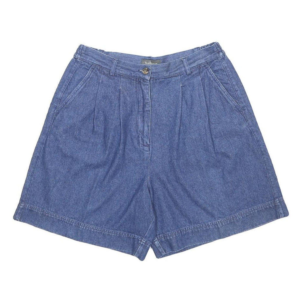 VAN HEUSEN Womens Shorts Blue Casual M W30 Cotton Comfortable Summer Fit
