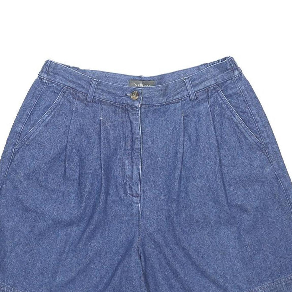 VAN HEUSEN Womens Shorts Blue Casual M W30 Cotton Comfortable Summer Fit