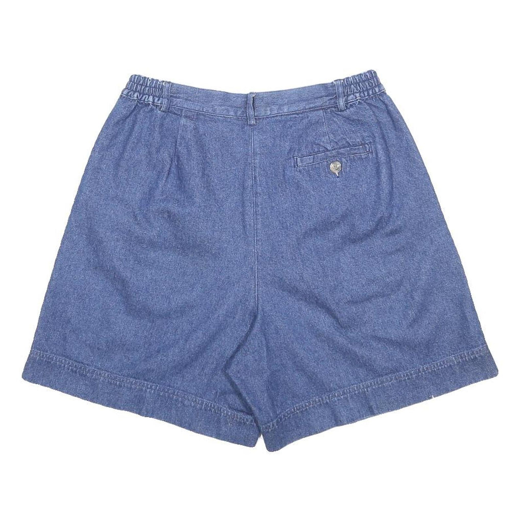 VAN HEUSEN Womens Shorts Blue Casual M W30 Cotton Comfortable Summer Fit
