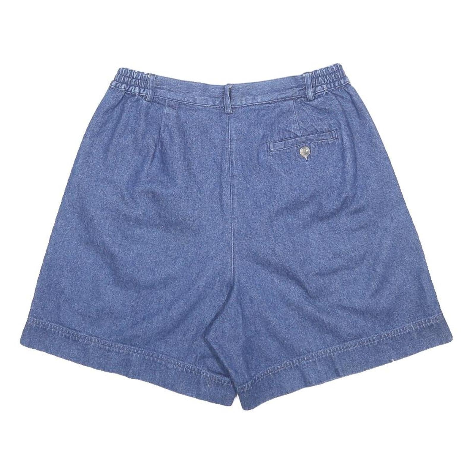 VAN HEUSEN Womens Shorts Blue Casual M W30 Cotton Comfortable Summer Fit