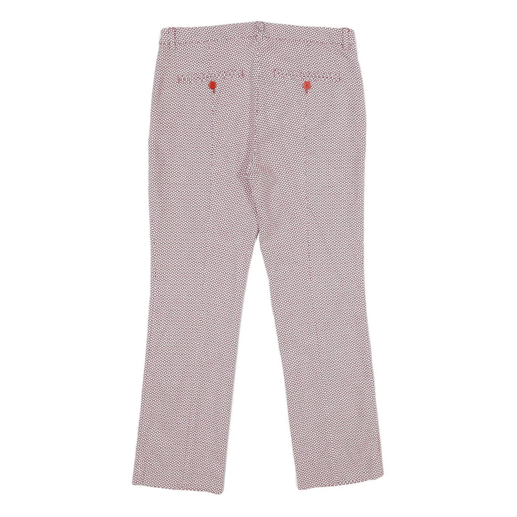 WEEKEND MAX MARA Womens Cotton Blend Red & White Regular Straight Trousers W28