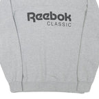 REEBOK Mens Grey Classic Crew Neck S Cotton Blend Sweatshirt Lightweight