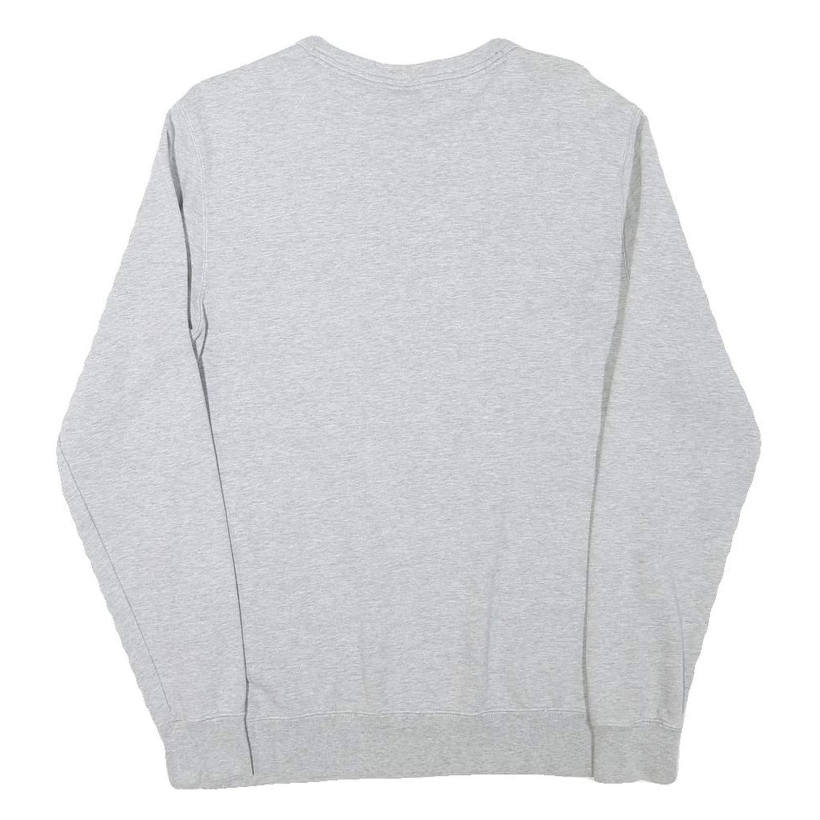 REEBOK Mens Grey Classic Crew Neck S Cotton Blend Sweatshirt Lightweight