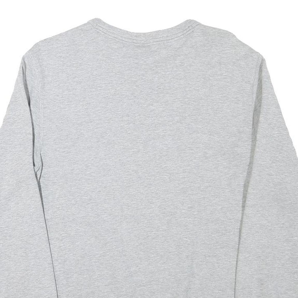 REEBOK Mens Grey Classic Crew Neck S Cotton Blend Sweatshirt Lightweight