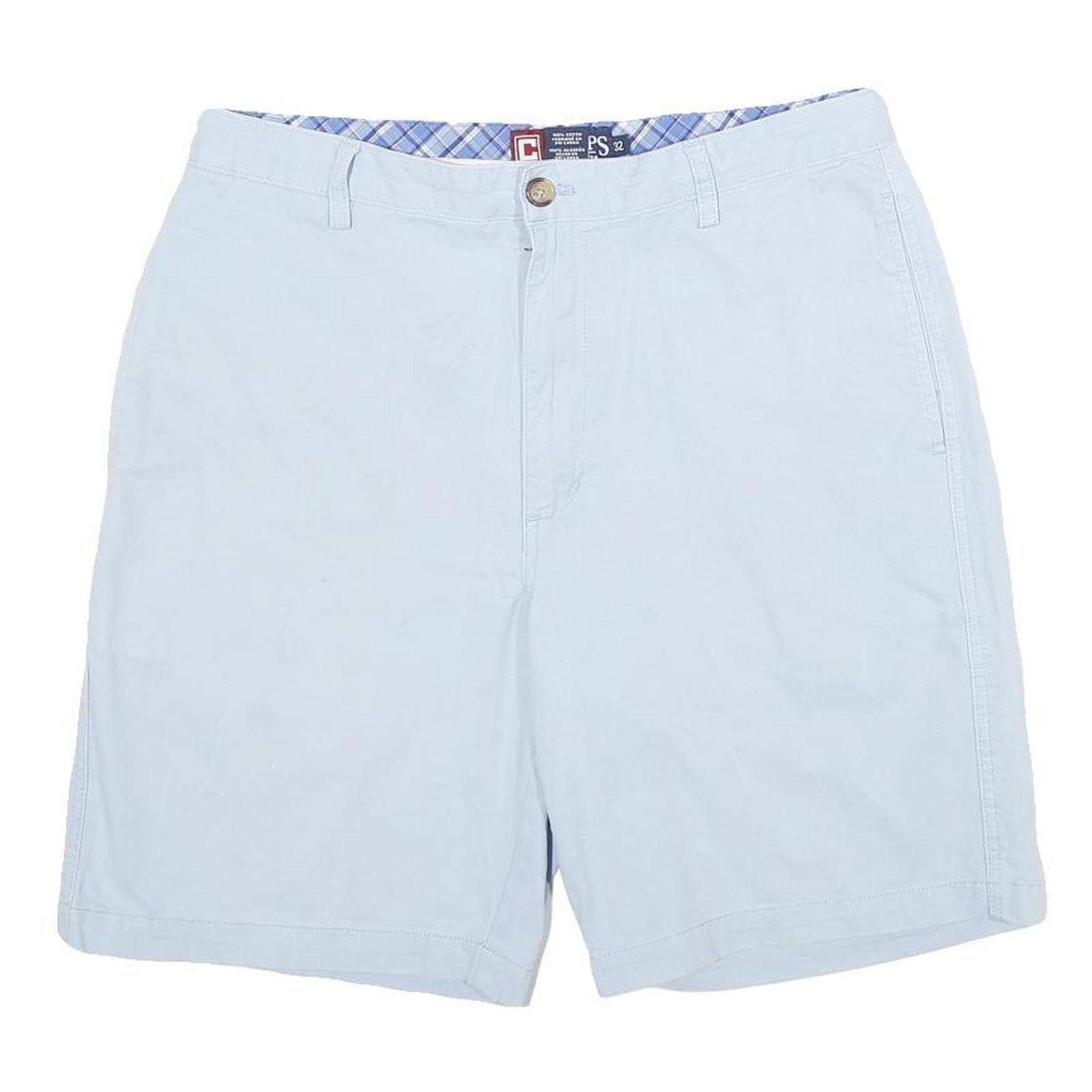CHAPS Mens Shorts Blue Casual Plain M W32 Classic Cotton Summer