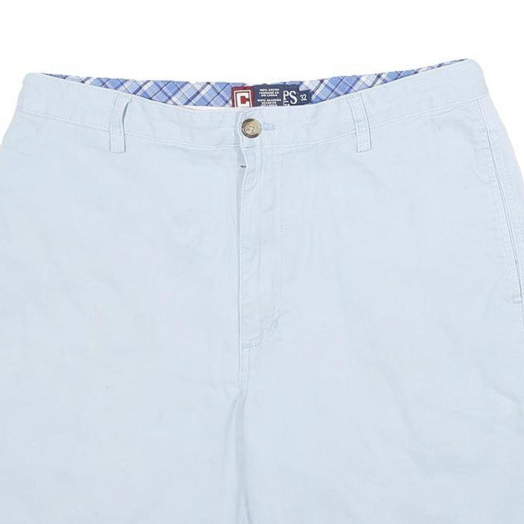 CHAPS Mens Shorts Blue Casual Plain M W32 Classic Cotton Summer
